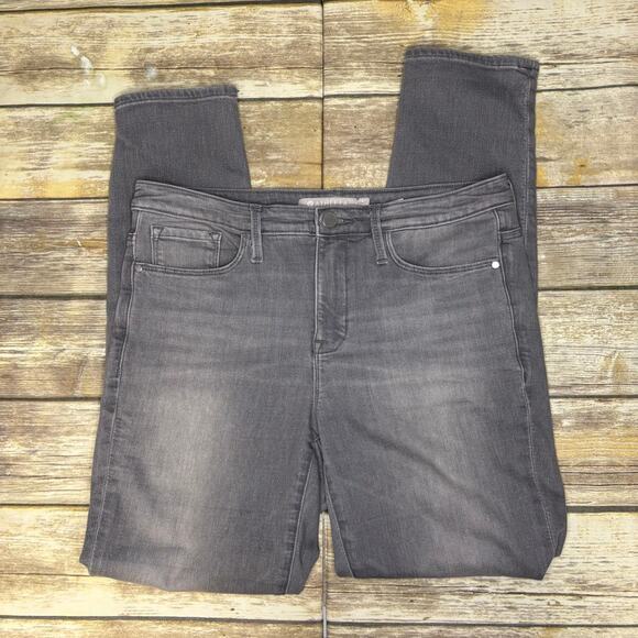 Athleta Sculptek Skinny Distressed Grey Wash Stretch Jeans Womens Sz 10 - Picture 2 of 10